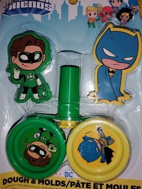 DC Super Friends Green Lantern & Batman Play Doh & Moulds Set
